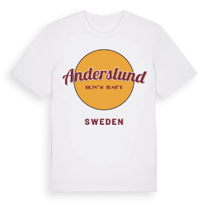 Anderslund cirkel t-shirt – ekologisk bomull t-shirt från Pinshirt