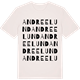 Vintage White t-shirt med Andreelund ordlek t-shirt