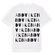 White t-shirt med Andviken ordlek t-shirt