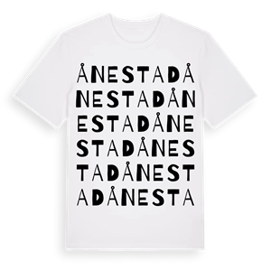 Ånestad ordlek t-shirt – ekologisk bomull t-shirt från Pinshirt