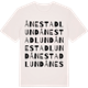 Vintage White t-shirt med Ånestadlund ordlek t-shirt