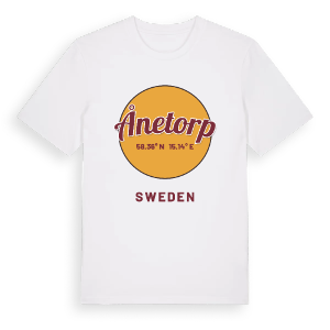 Ånetorp cirkel t-shirt – ekologisk bomull t-shirt från Pinshirt