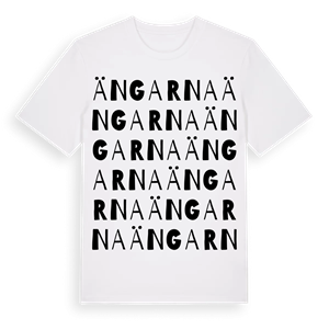 Ängarna ordlek t-shirt – ekologisk bomull t-shirt från PinShirt