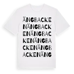 Ängbacken ordlek t-shirt – ekologisk bomull t-shirt från Pinshirt