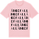 Pink Cotton t-shirt med Ängefall ordlek t-shirt