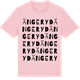 Pink Cotton t-shirt med Ängeryd ordlek t-shirt