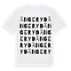 White t-shirt med Ängeryd ordlek t-shirt