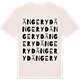 Vintage White t-shirt med Ängeryd ordlek t-shirt