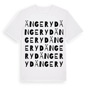 Ängeryd ordlek t-shirt – ekologisk bomull t-shirt från Pinshirt