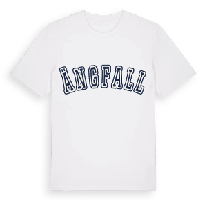 Ängfall college t-shirt – ekologisk bomull t-shirt från Pinshirt