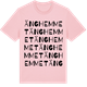 Pink Cotton t-shirt med Änghemmet ordlek t-shirt
