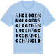 Blue Soul t-shirt med Änglogen ordlek t-shirt