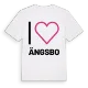 Jag älskar Ängsbo t-shirt stort tryck