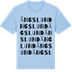 Blue Soul t-shirt med Ängslund ordlek t-shirt