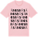Pink Cotton t-shirt med Ängsnäs ordlek t-shirt