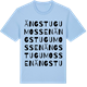 Blue Soul t-shirt med Ängstugumossen ordlek t-shirt