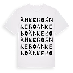 Änkebo ordlek t-shirt – ekologisk bomull t-shirt från Pinshirt
