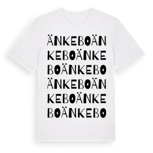 Änkebo ordlek t-shirt – ekologisk bomull t-shirt från Pinshirt