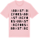 Pink Cotton t-shirt med Annastinefors ordlek t-shirt