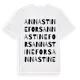 White t-shirt med Annastinefors ordlek t-shirt