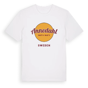 Annedahl cirkel t-shirt – ekologisk bomull t-shirt från Pinshirt