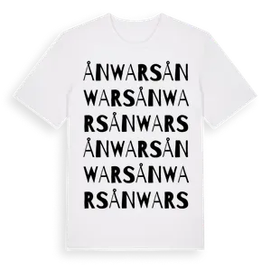 Ånwars ordlek t-shirt – ekologisk bomull t-shirt från Pinshirt