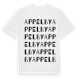 White t-shirt med Appelby ordlek t-shirt