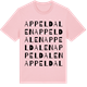 Pink Cotton t-shirt med Appeldalen ordlek t-shirt