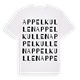 White t-shirt med Appelkullen ordlek t-shirt