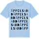 Blue Soul t-shirt med Äppelsand ordlek t-shirt