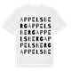 White t-shirt med Appelsberg ordlek t-shirt