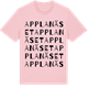 Pink Cotton t-shirt med Applanäset ordlek t-shirt