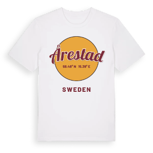 Årestad cirkel t-shirt – ekologisk bomull t-shirt från Pinshirt