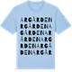 Blue Soul t-shirt med Argården ordlek t-shirt