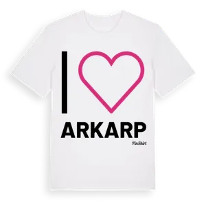 Jag älskar Arkarp t-shirt stort tryck – ekologisk bomull t-shirt från Pinshirt