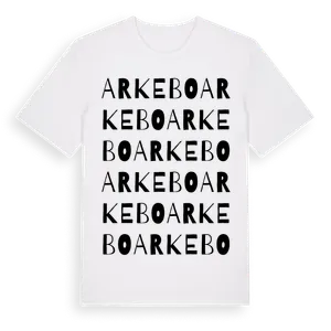 Arkebo ordlek t-shirt – ekologisk bomull t-shirt från Pinshirt