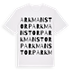 Arkmanstorp ordlek t-shirt