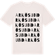 Vintage White t-shirt med Arkösund ordlek t-shirt