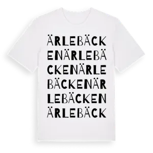 Ärlebäcken ordlek t-shirt – ekologisk bomull t-shirt från Pinshirt