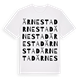 White t-shirt med Ärnestad ordlek t-shirt