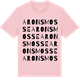 Pink Cotton t-shirt med Arons mosse ordlek t-shirt