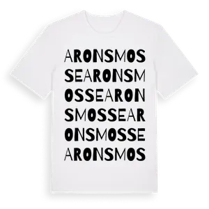 Arons Mosse ordlek t-shirt – ekologisk bomull t-shirt från Pinshirt