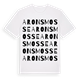 White t-shirt med Arons mosse ordlek t-shirt