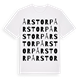 White t-shirt med Årstorp ordlek t-shirt