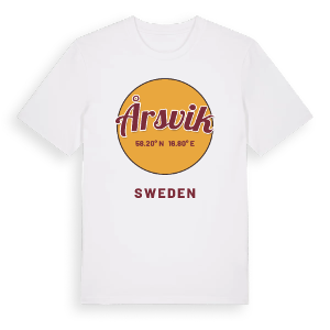 Årsvik cirkel t-shirt – ekologisk bomull t-shirt från Pinshirt