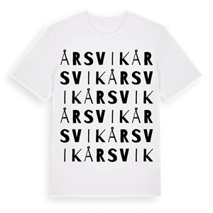 Årsvik ordlek t-shirt – ekologisk bomull t-shirt från Pinshirt