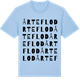 Blue Soul t-shirt med Årteflod ordlek t-shirt