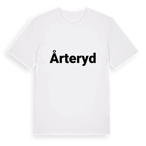 Årteryd fetstil t-shirt – ekologisk bomull t-shirt från PinShirt