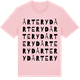 Pink Cotton t-shirt med Årteryd ordlek t-shirt