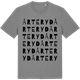 Mid Heather Gray t-shirt med Årteryd ordlek t-shirt